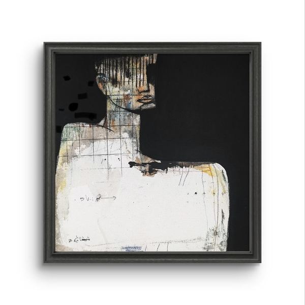 Mixte sur toile, 40 × 40 cm, 2023