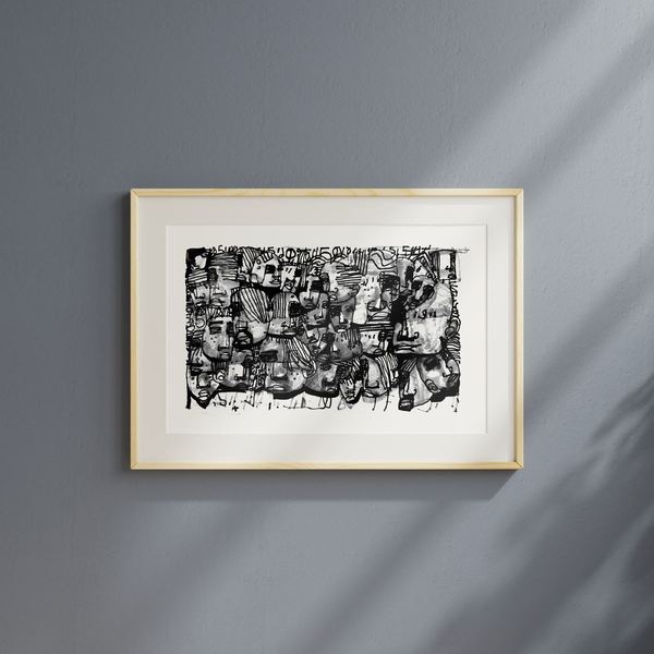 Crayon noir sur papier, 2026 — Collection privée
