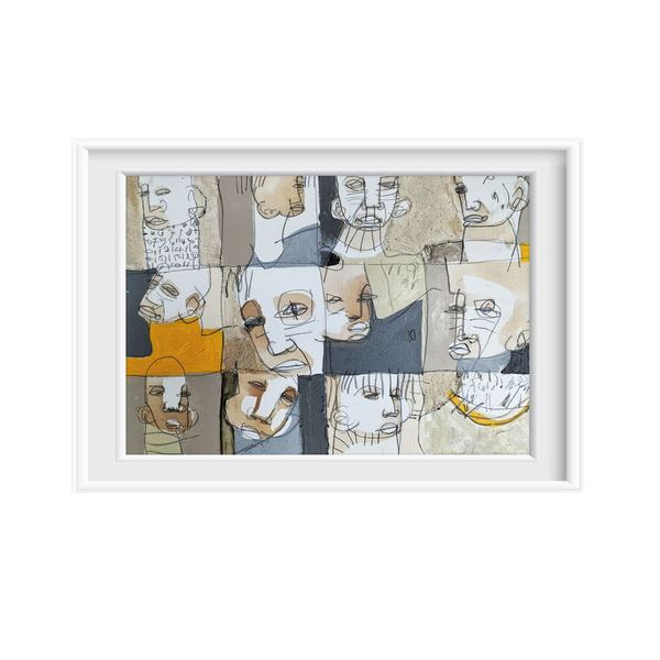 Mixte sur toile, 40 × 60 cm, 2021 — Collection privée