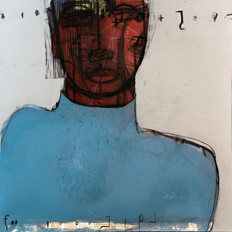 Mixte sur toile, 100 × 100 cm, 2026
