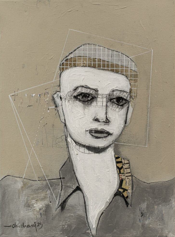 Mixte sur toile, 30 × 40 cm, 2025