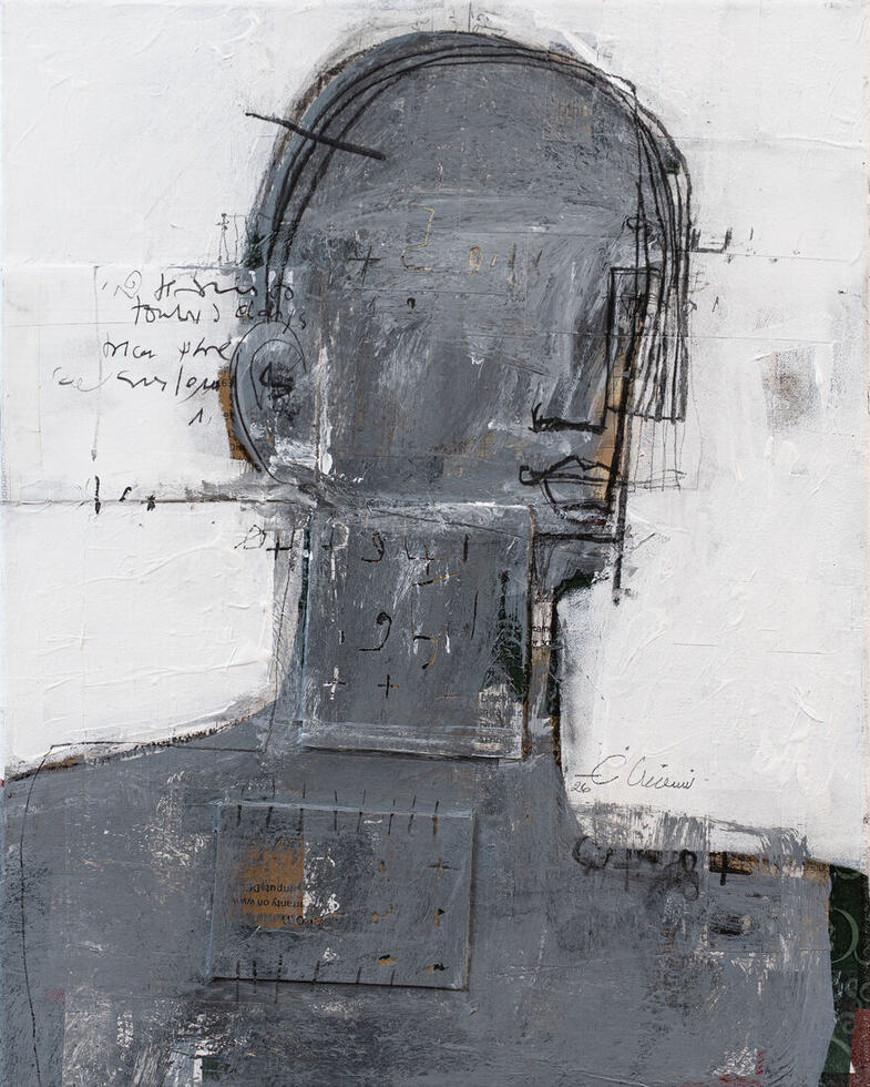 Mixte sur toile, 40 × 50 cm, 2026
