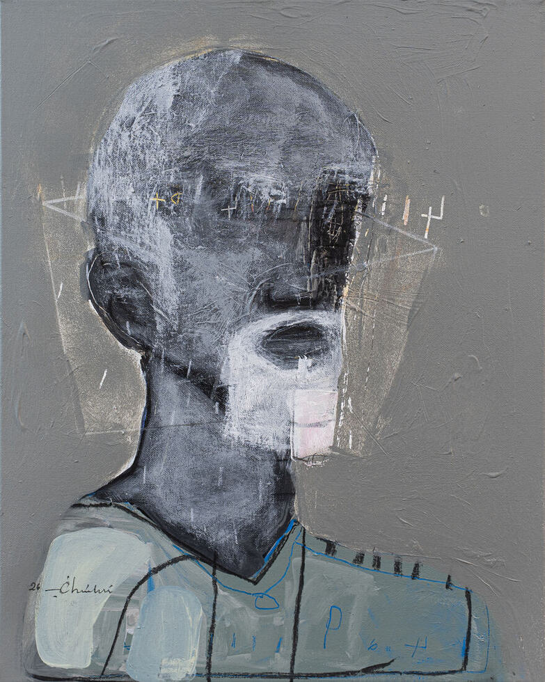 Mixte sur toile, 40 × 50 cm, 2026