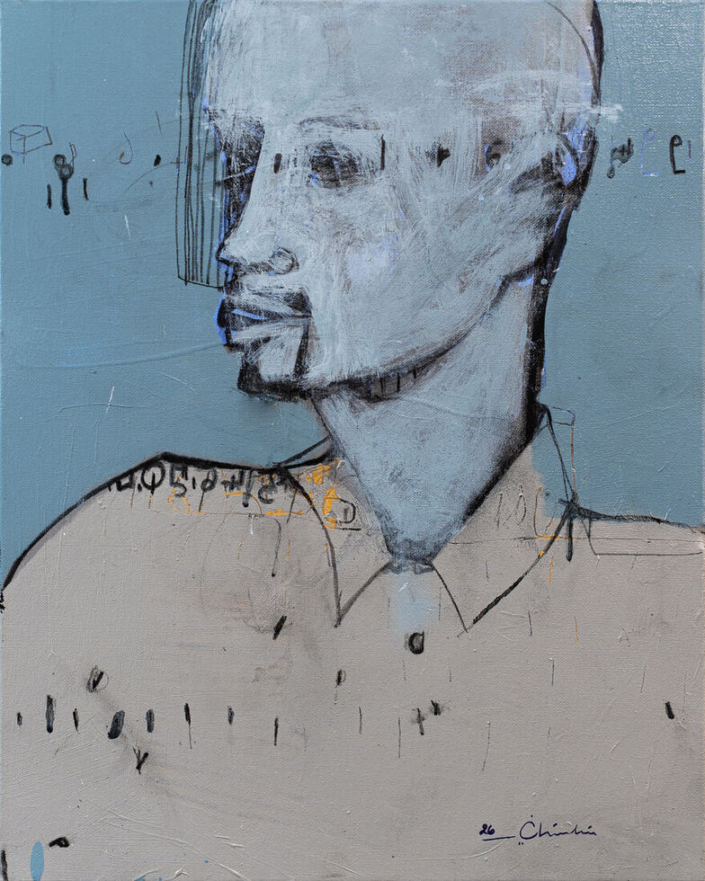 Mixte sur toile, 40 × 50 cm, 2026