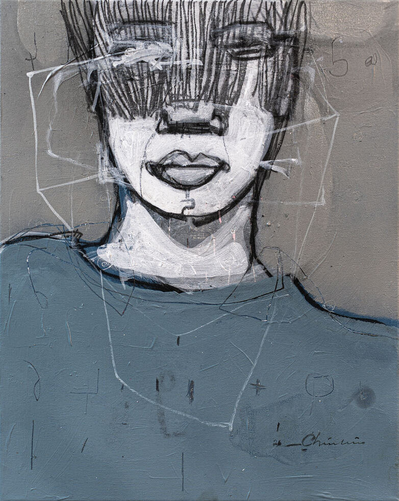 Mixte sur toile, 40 × 50 cm, 2026
