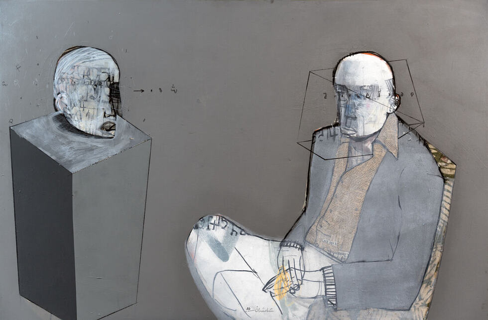 Mixte sur toile, 80 × 120 cm, 2026